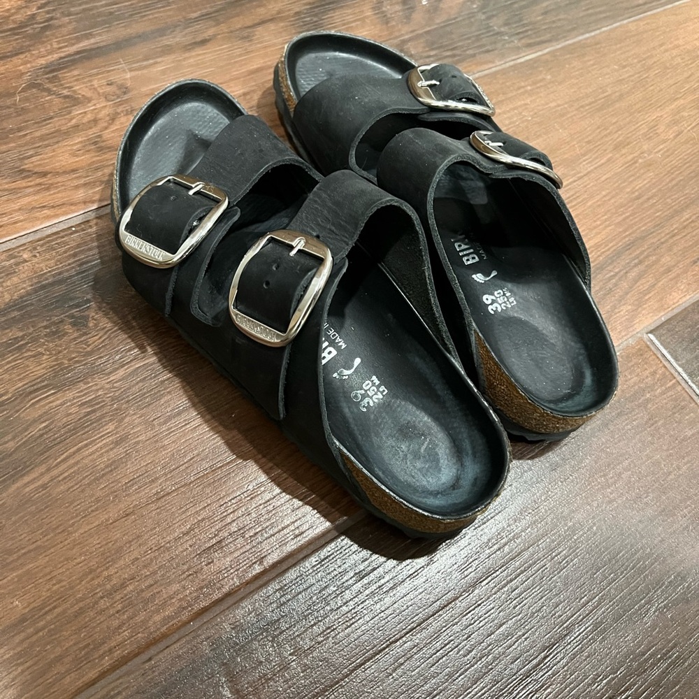 Birkenstock Arizona Big Buckle Sandals- Black